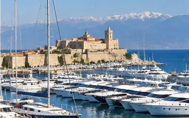 Port Vauban and Antibes waterfront, France