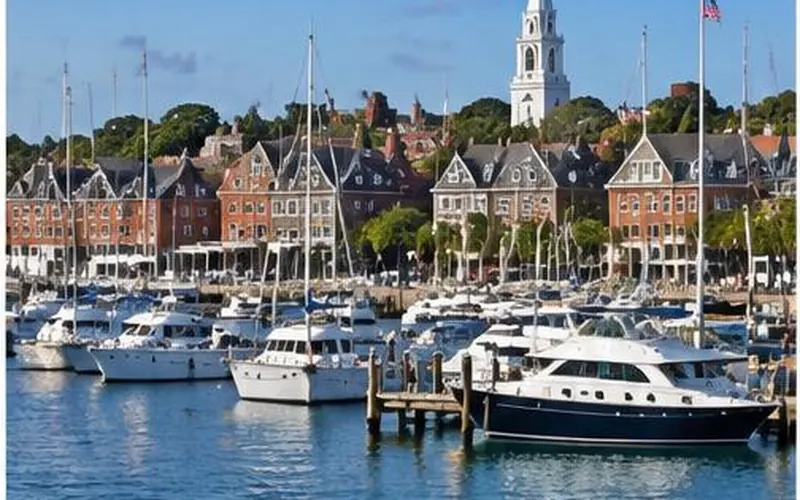 Rhode Island and Newport waterfront, United States