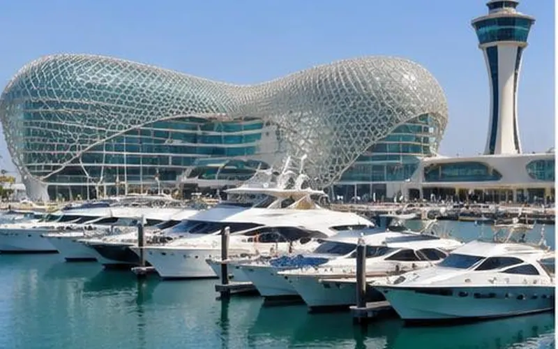 Yas Marina and Abu Dhabi waterfront, United Arab Emirates