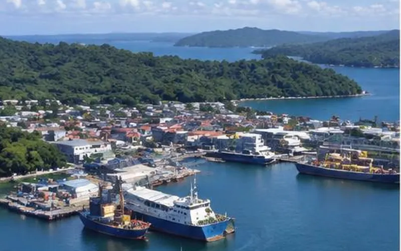 Gateway to Raja Ampat and Sorong waterfront, Indonesia