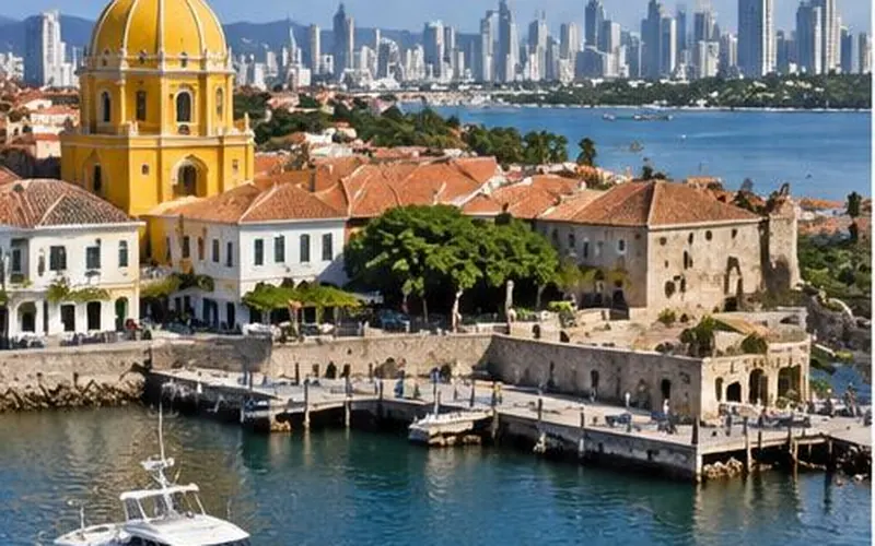 Club Náutico and Cartagena waterfront, Colombia
