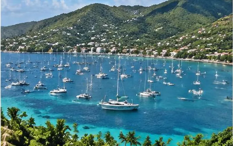 Admiralty Bay and Bequia waterfront, St Vincent & Grenadines