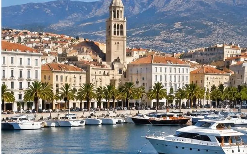 ACI Marina Split and Split waterfront, Croatia