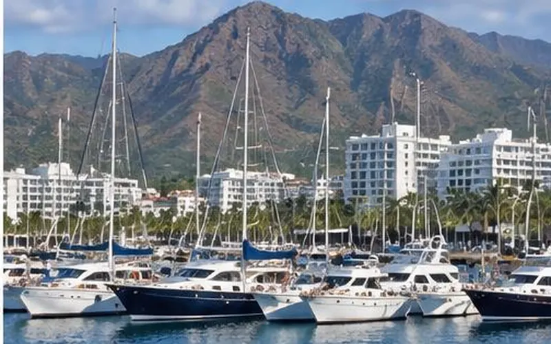 Marina Santa Marta and Santa Marta waterfront, Colombia
