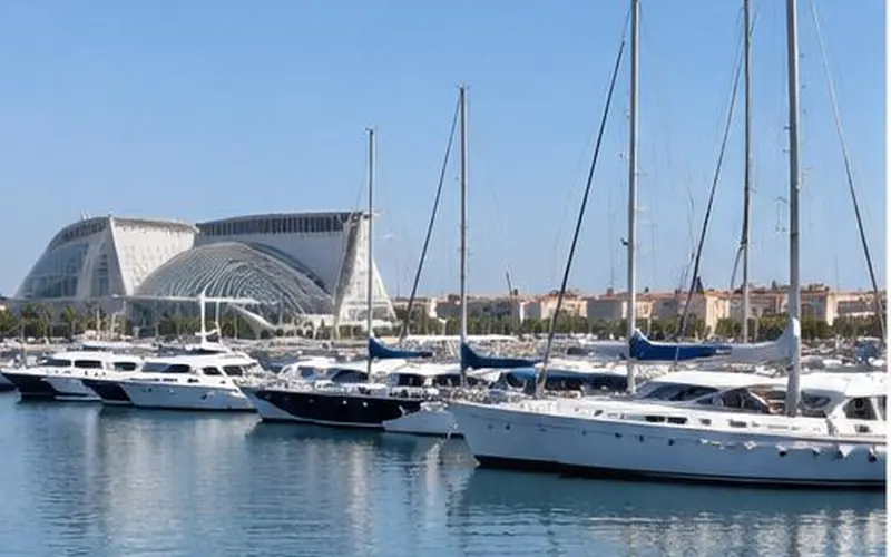 Marina de Valencia and Valencia waterfront, Spain