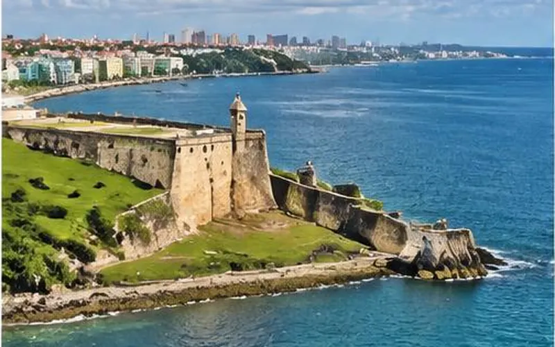 San Juan Bay Marina and San Juan waterfront, Puerto Rico