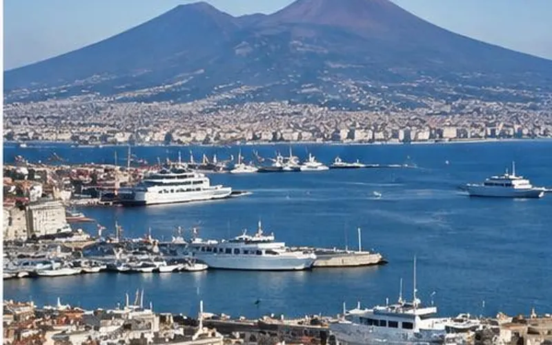 Molo Luise and Naples waterfront, Italy