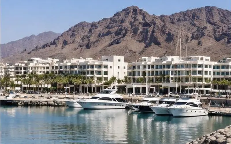 Al Mouj Marina and Muscat waterfront, Oman