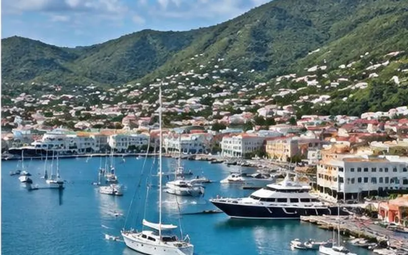 Road Town and Tortola waterfront, British Virgin Islands